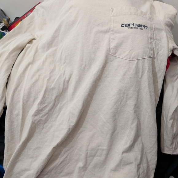 Carhartt Cream Long Sleeve with Sunset Graphic Medium - Picture 2 of 3